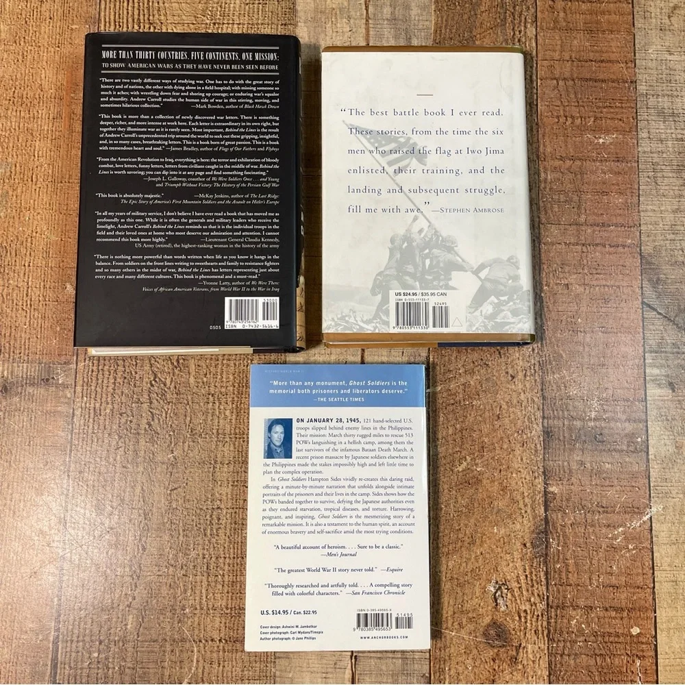 Biography Book Bundle Behind The Lines Ghost Soldiers Flags Of Our Fathers